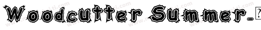 Woodcutter Summer字体转换